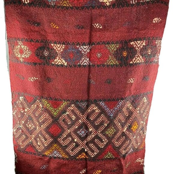 Turkish Rug Carpet Kilim EFE Pure Wool TAPESTRY - Picture 1 of 12